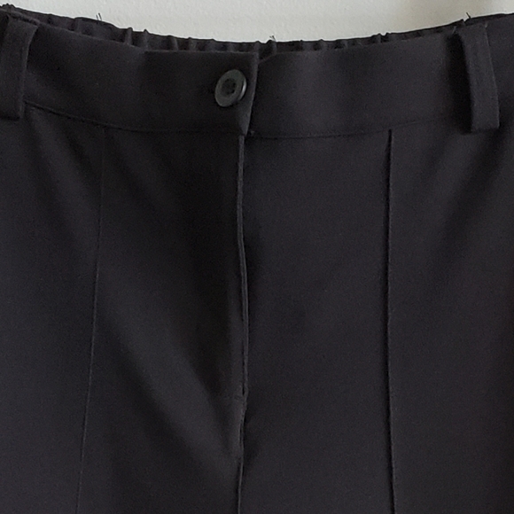 Femme by Design Black Baggy Dress Cargo Trousers Silver Ankle Snap Women S-L NWT - Picture 3 of 11